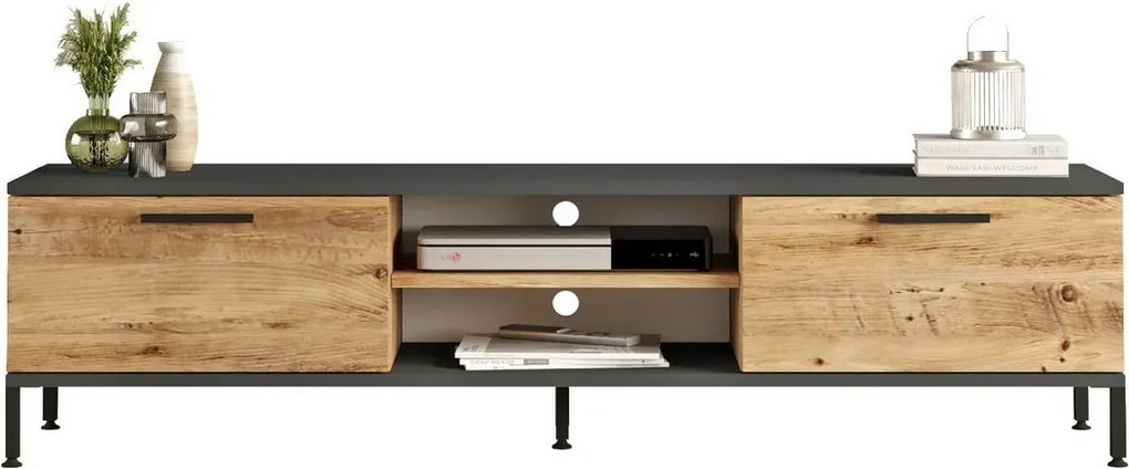 Stolik pod telewizor Rio Atlantic Pine and Anthracite