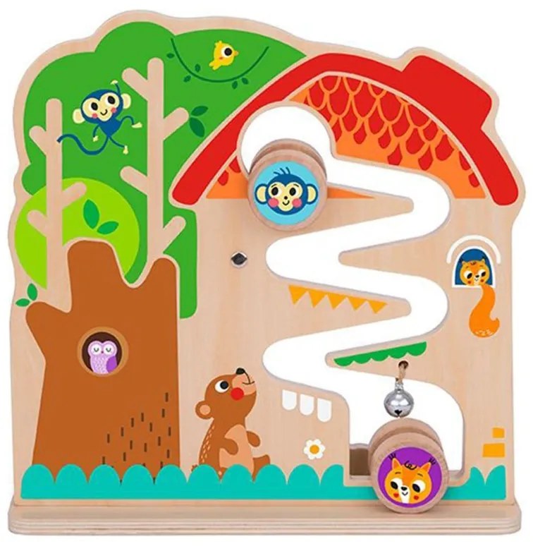 Tooky toy drewniana tablica manipulacyjna montessori labirynt