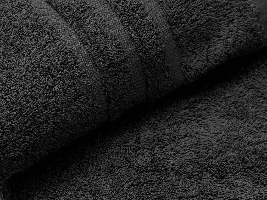 Ręcznik kąpielowy Comfort Maxi 100x180 cm czarny, 100% bawełna