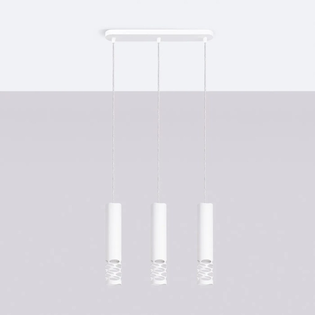Lampa wisząca LIRO 3L biała SOLLUX LIGHTING
