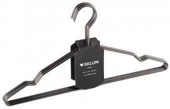 Zestaw 6 Wieszaków Gärde Metallic Plomo - Sklum