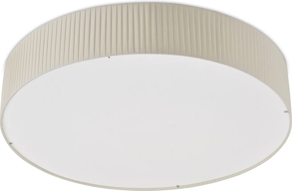 Lampa sufitowa VORADA w stylu nowoczesnym - ?r. ø90 cm - LED COB AC 29W - 4000 lm Y 3K - IP20 - syntetyczny plisowany klosz wst?gowy - stal i be?
