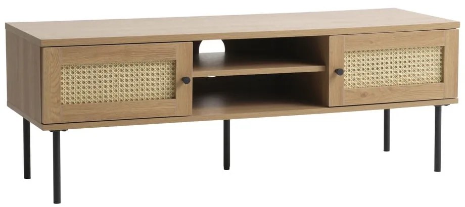 Szafka pod TV w dekorze dębu w naturalnym kolorze 120x43 cm Pensacola – Unique Furniture