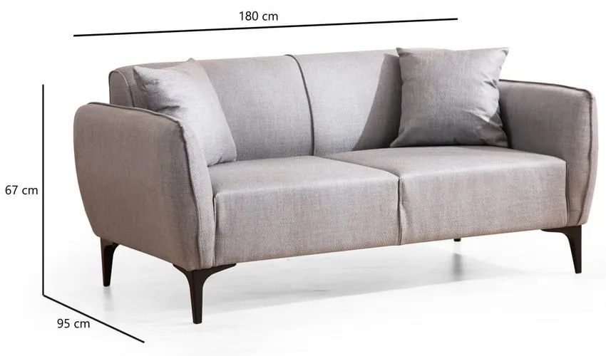 Jasnoszara sofa Belissimo – Balcab Home