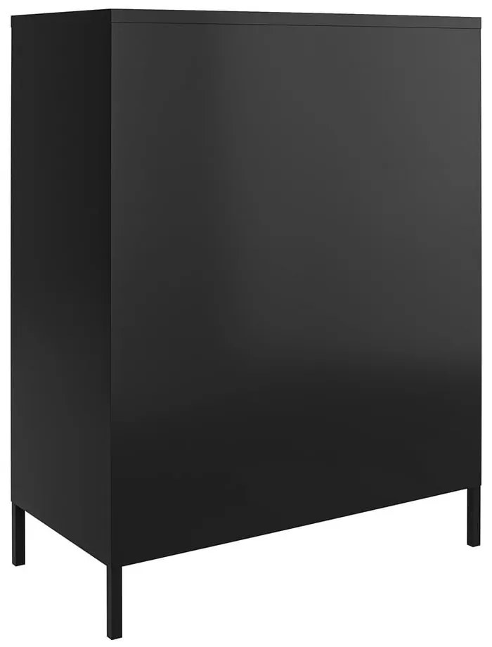 Czarna metalowa szafka 40x102x80 cm Mission District – Støraa