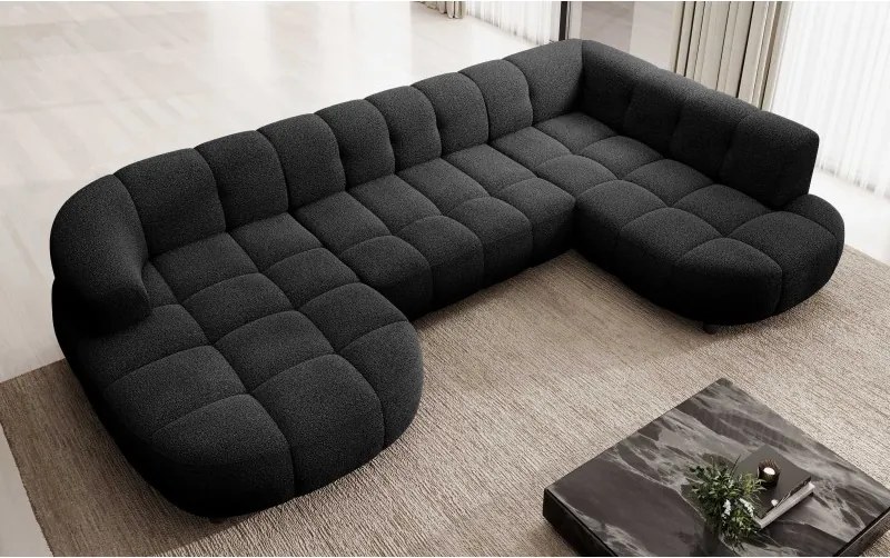 Narożnik VELPA XL Prawostronny z elektryczną regulacją siedziska w tkaninie LOOP 20 WERSAL