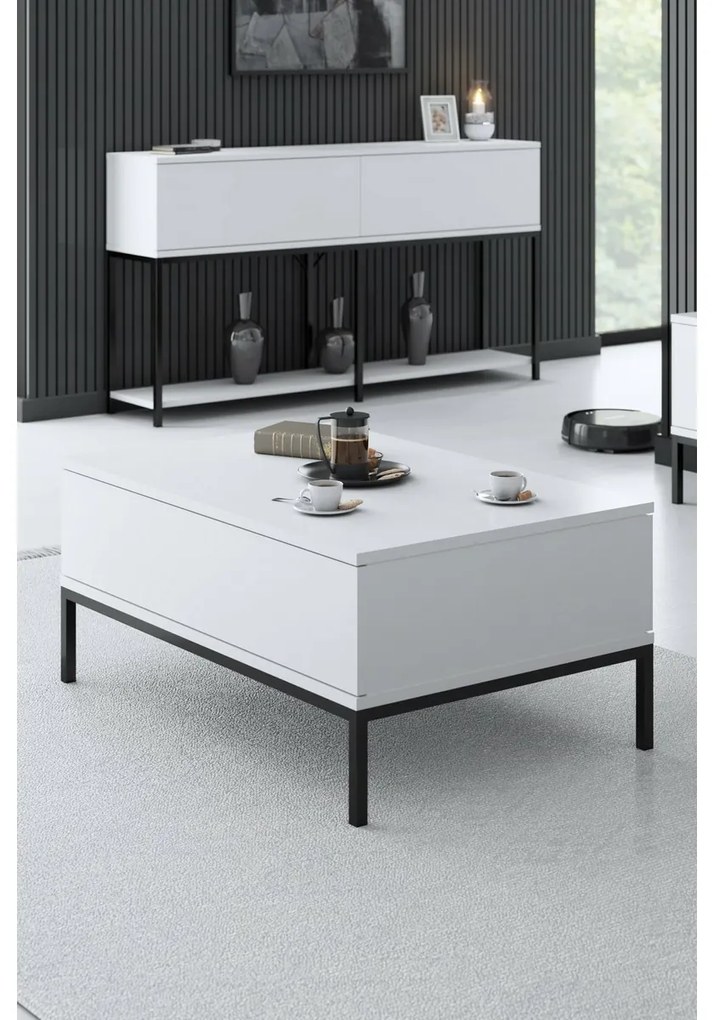 Stolik konferencyjny Lord White and Black
