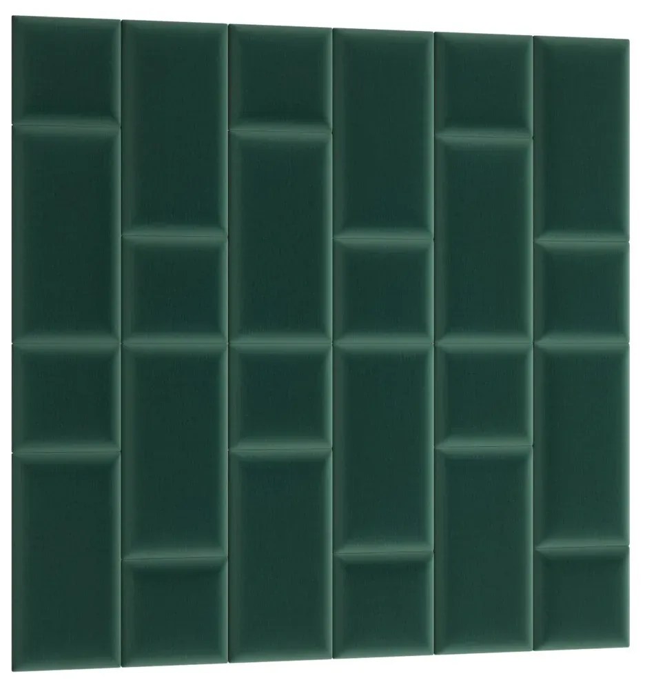 Zestaw 24 paneli tapicerowanych QUADRATTA 180x180 zielony ELTAP