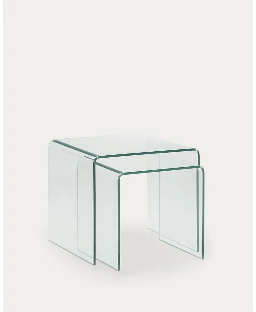 Szklane stoliki zestaw 3 szt. 50x50 cm Burano – Kave Home