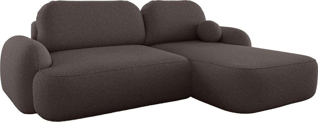 BEDANTE Narożnik MOLLY L Prawy TERRA FROTTE 29 brązowy z funkcją spania Narożnik w kształcie litery L z miejscem do przechowywania