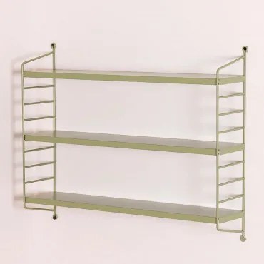 Modułowa Półka Ścienna ↔︎60 Cm Ze Stali Emine Awokado - Sklum