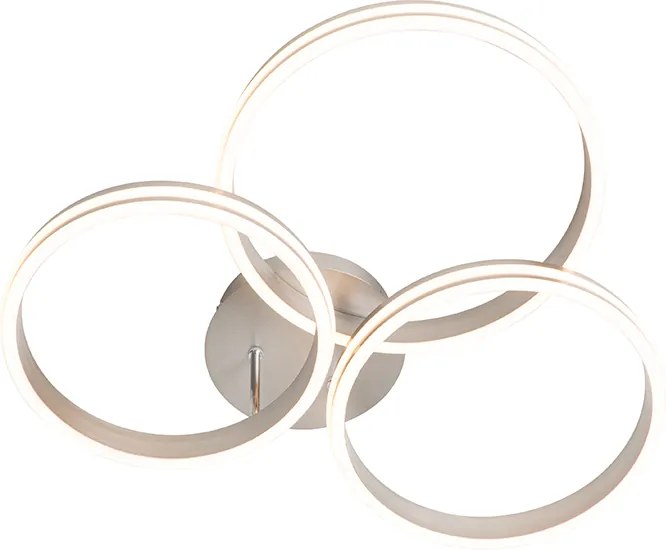 Lampa sufitowa stalowa z LED 3-stopniowy ściemniacz 3-światła - Navara