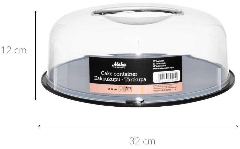 Okrągły pojemnik na ciasto, Ø 32 cm