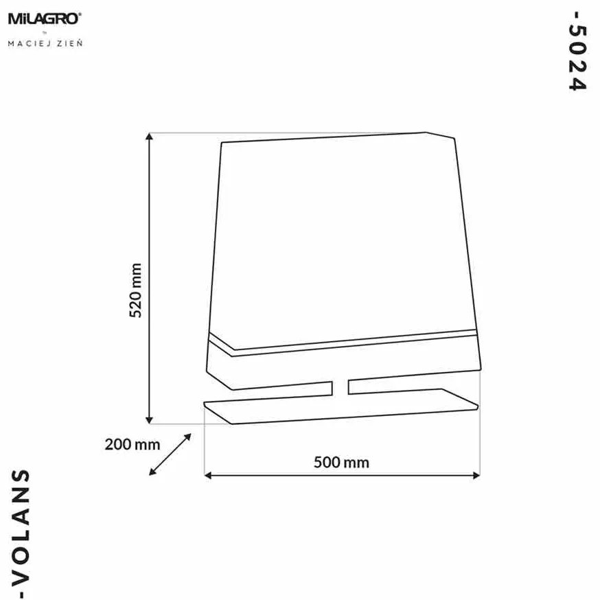 Lampa Stojąca VOLANS 1xE27 czarna i chrom