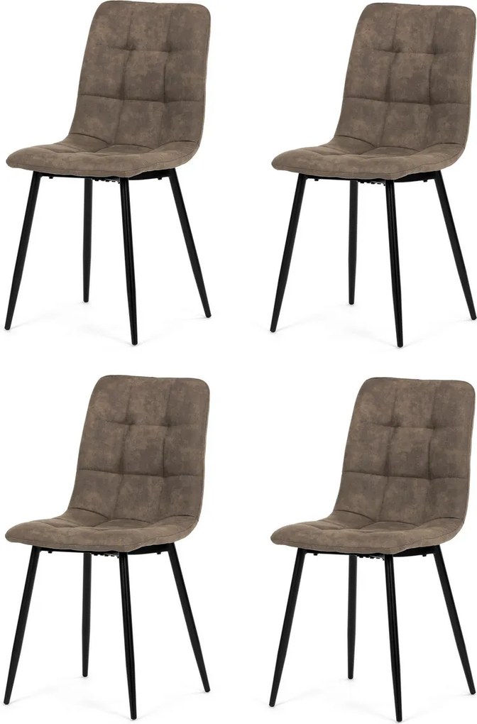 Zestaw krzeseł do jadalni Vintage CT-281 BR3, 4 szt.