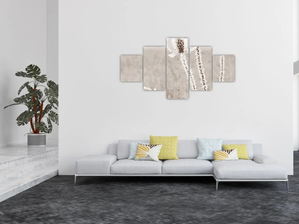 Obraz - Oset w zimie (125x70 cm)
