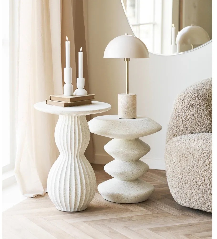 Kamienny okrągły stolik ø 40 cm Newtown – House Nordic