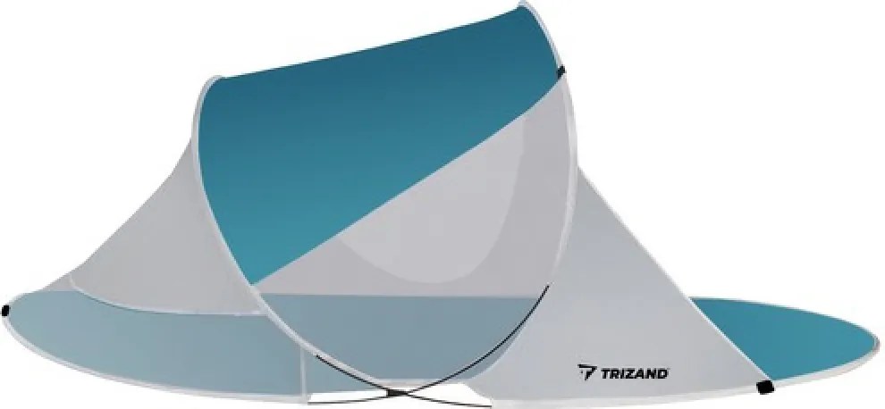 Namiot plażowy SUNSHADE 120x190 cm, niebiesko-biały
