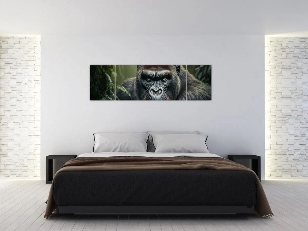 Obraz - Portret goryla (170x50 cm)