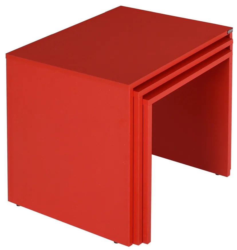 Stolik do odkładania SHP Red, 3 szt.