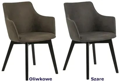 Oliwkowe krzesło tapicerowane - Alivio