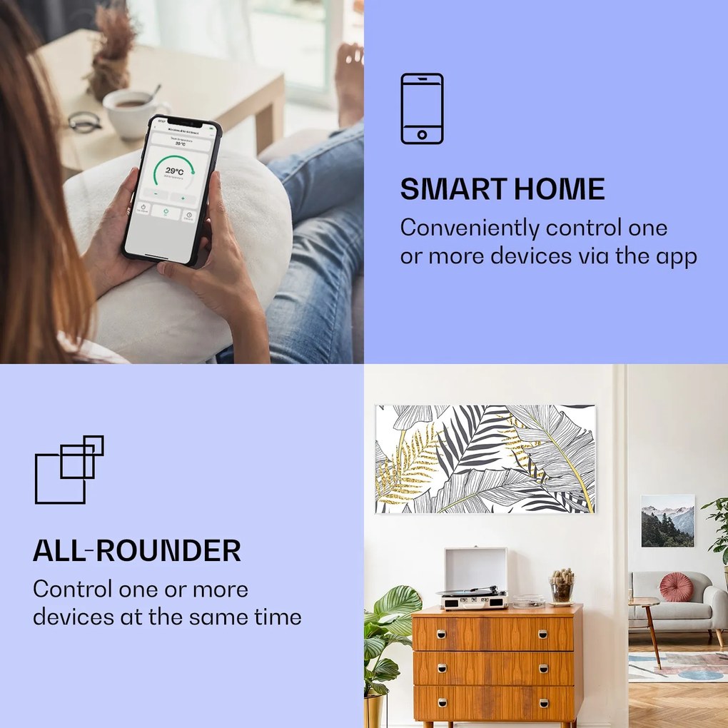 Klarstein Wonderwall Air Art Smart Panel grzewczy na podczerwień