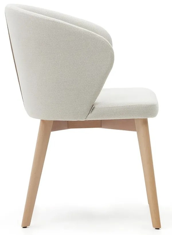 Kremowy tapicerowany fotel jadalniany Darice – Kave Home