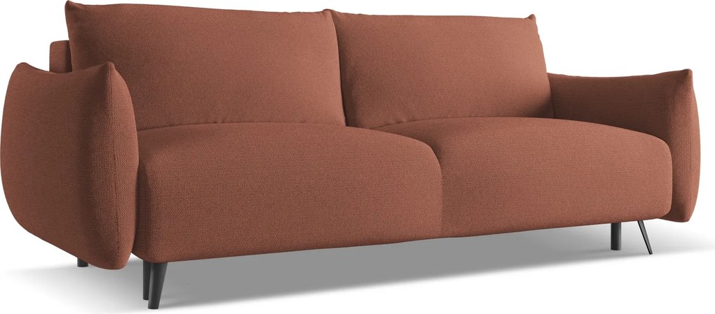 Trzyosobowa sofa Malie z pojemnikiem i funkcją spania, tkanina szenilowa