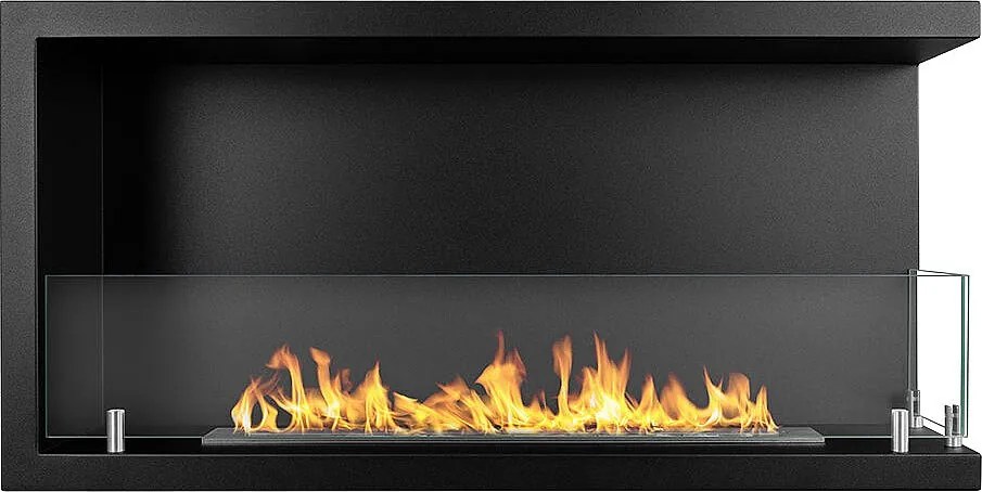 Biokominek narożny do zabudowy, biokominek narożny 90x45 SUTRI 90 DX