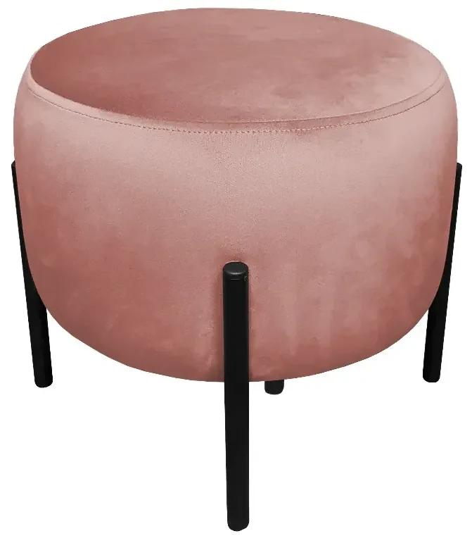 Pufa WILFRED MG VELVET różowa ATOS