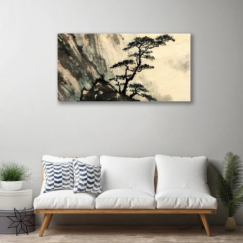 Obraz Canvas Drzewo Malowane Sztuka