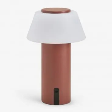 Bezprzewodowa Lampa Stołowa Led Z Żelaza Socotra Terracota - Sklum