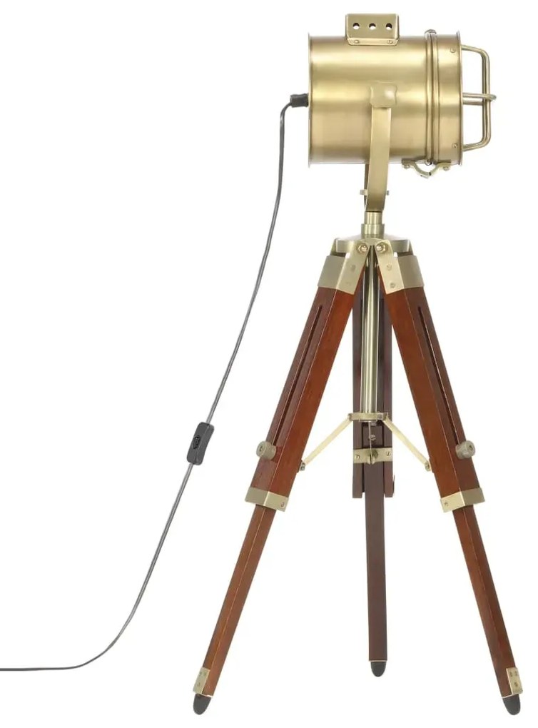 Brązowa lampa stojąca retro z regulacją wysokości - 5X EX190 K8-S34