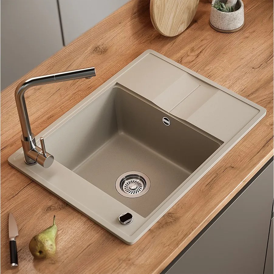 Zlewozmywak beżowy 67x50x20 osaka