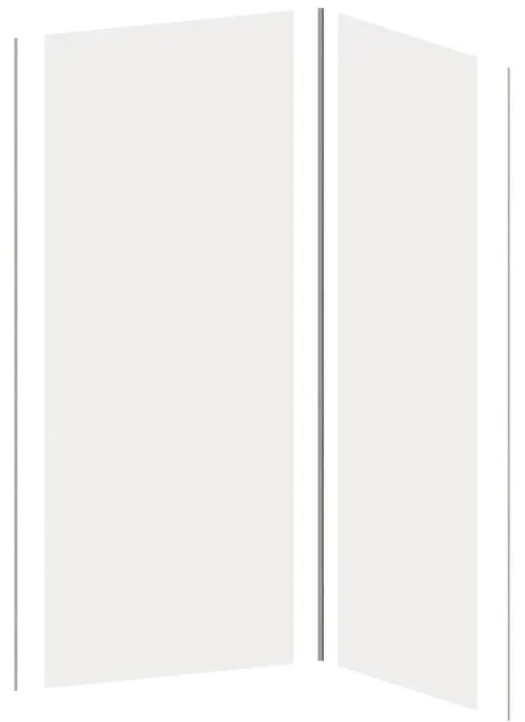 Zestaw 2 łazienkowych paneli ściennych z profilami – 2 × 90 × 210 cm (szer. × wys.) ITZIAR