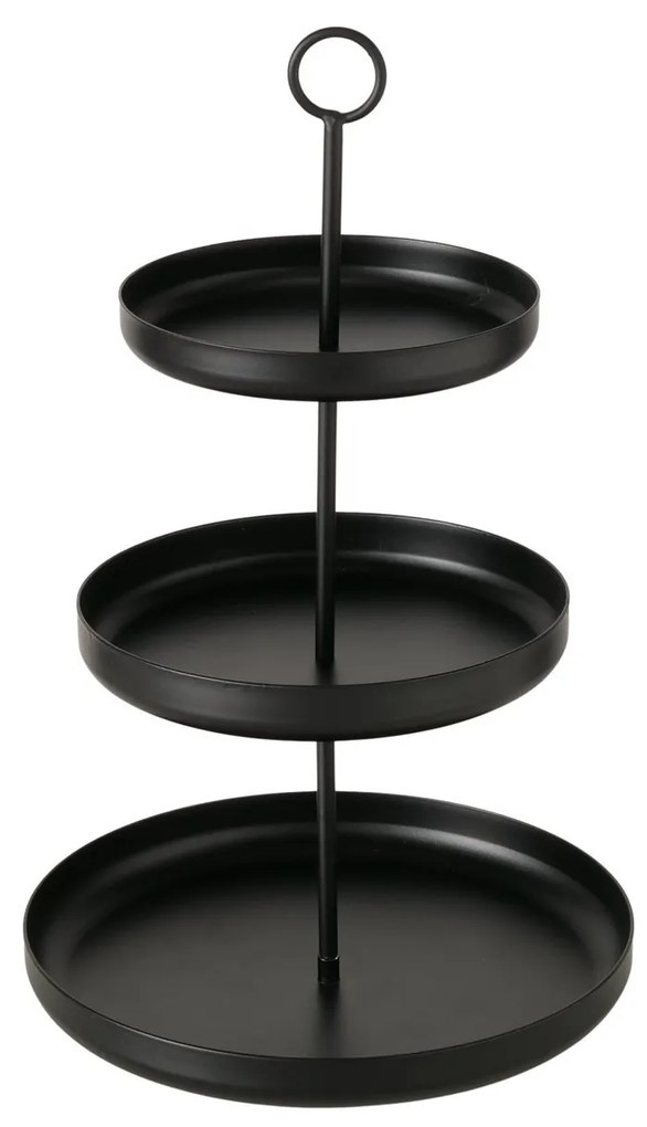 Metalowa patera na owoce CREDO, 3 poziomy, 32,5 cm