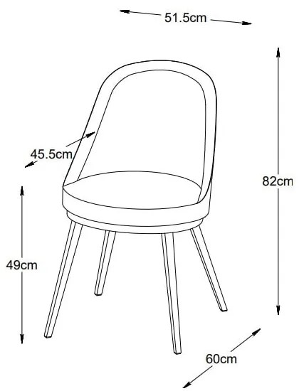 Beżowe krzesło Gain – Unique Furniture