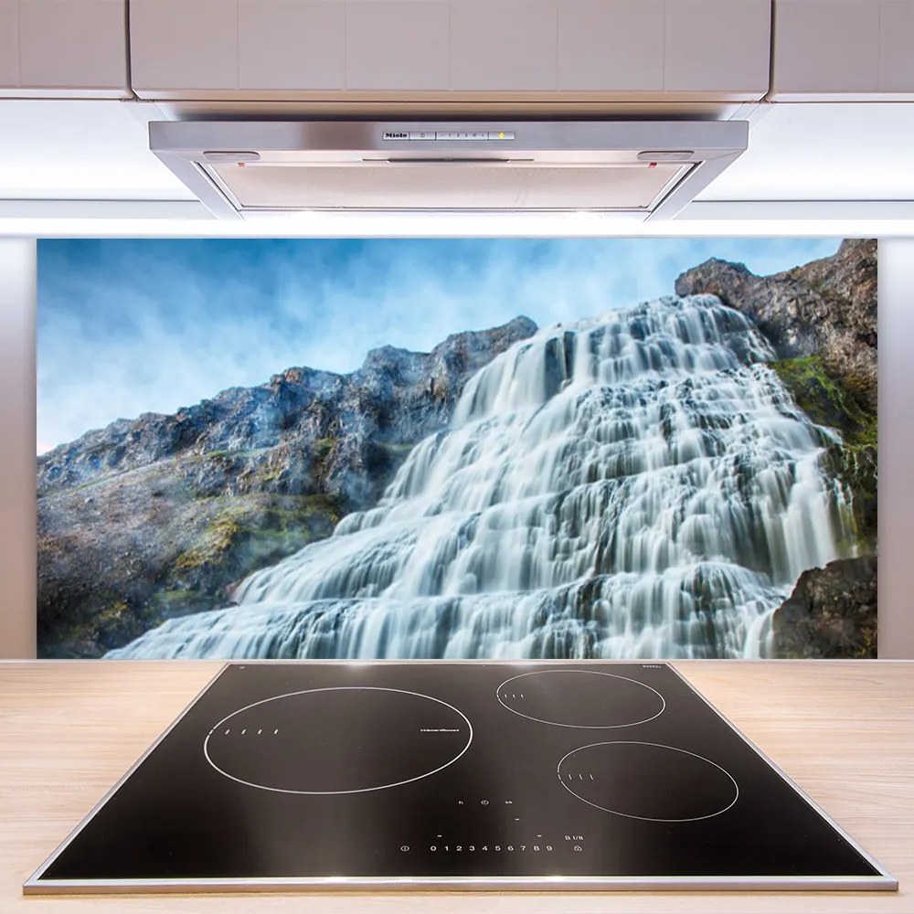 Szkło Ozdobne do Kuchni Kaskada Górskiego Potoku