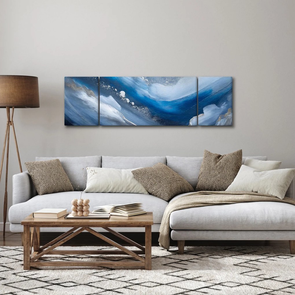 Obraz - Abstrakcja oceanu (170x50 cm)