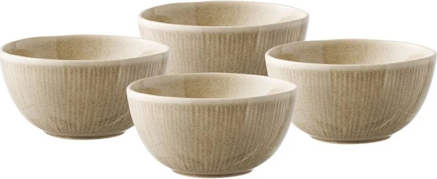 Beżowe kamionkowe miski zestaw 4 szt. na zupę 1 l – House Nordic