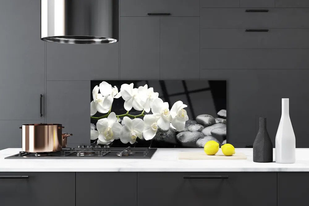 Panel nad blat kuchenny Kwiat Lotosu I Kamienie Spa