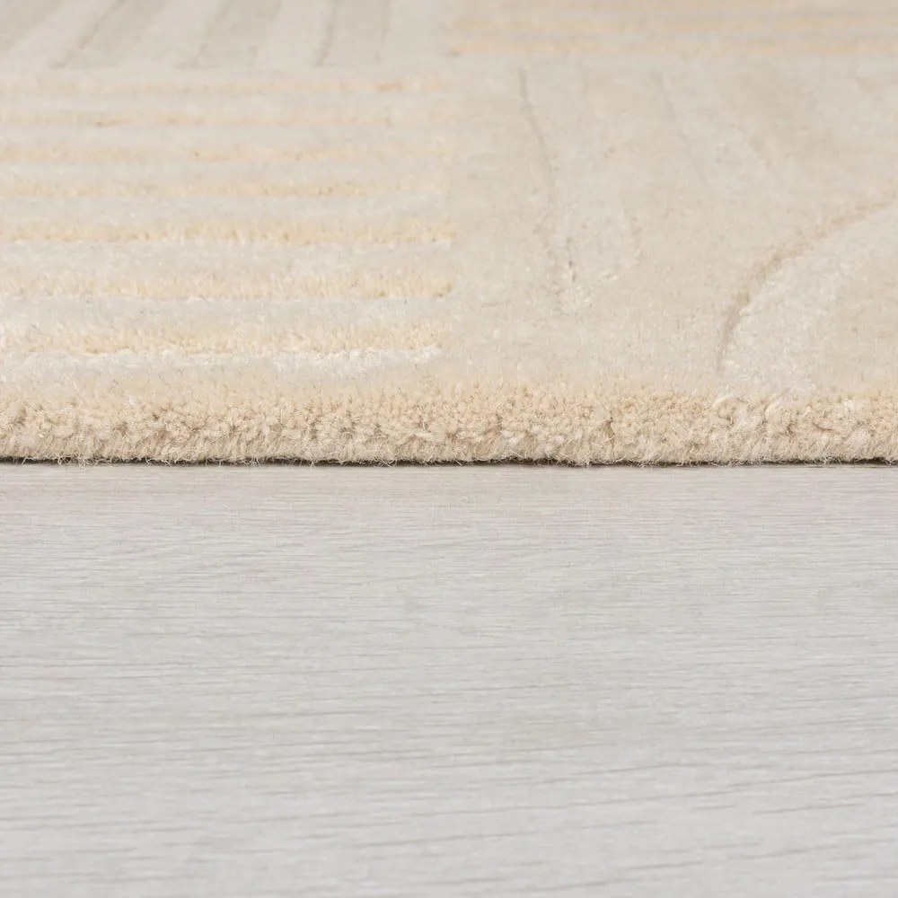 Beżowy dywan wełniany Flair Rugs Zen Garden, 120x170 cm