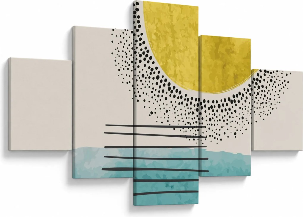 Obraz - Abstrakcyjny obraz plaży N⁰2 (125x70 cm)