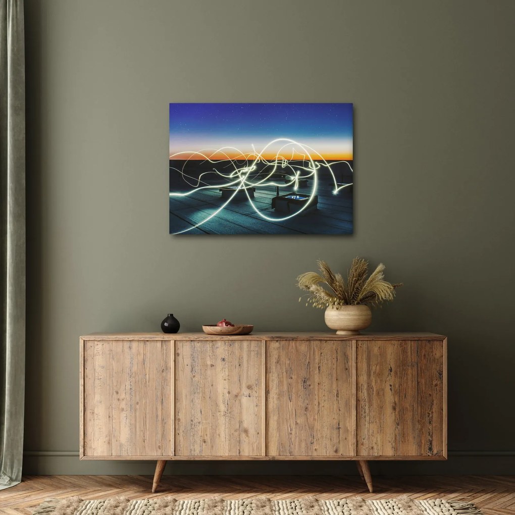 Obraz - widok nieba z dachu (70x50 cm)