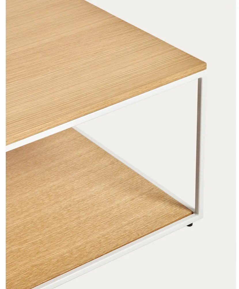 Stolik z blatem w dekorze dębu w jasnym naturalnym kolorze 60x110 cm Yoana – Kave Home