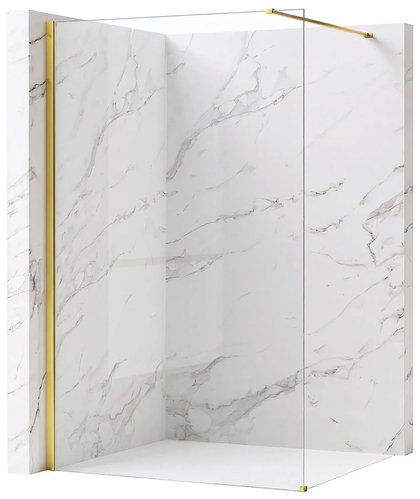 Kabina prysznicowa Walk-In Rea Flexi Transparent / Gold 70