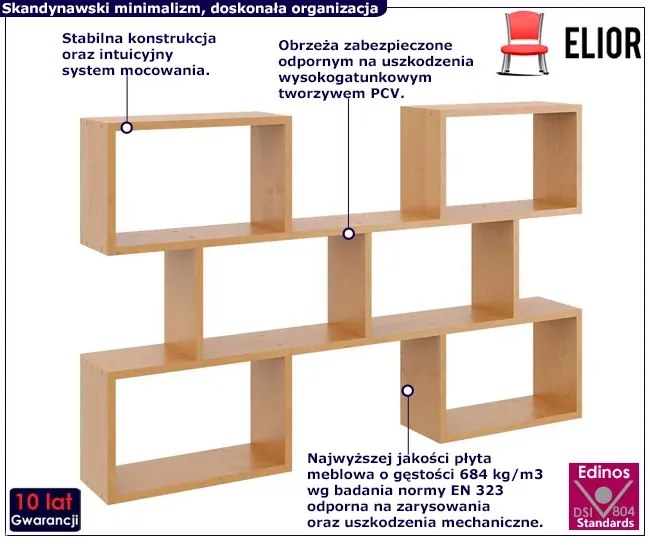 Wisząca półka na kwiaty olcha T7-P33