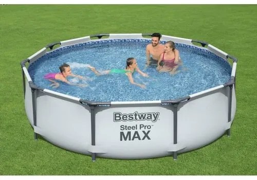 Bestway Basen nadziemny Steel Pro MAX, śr. 305 cm, wys. 76 cm