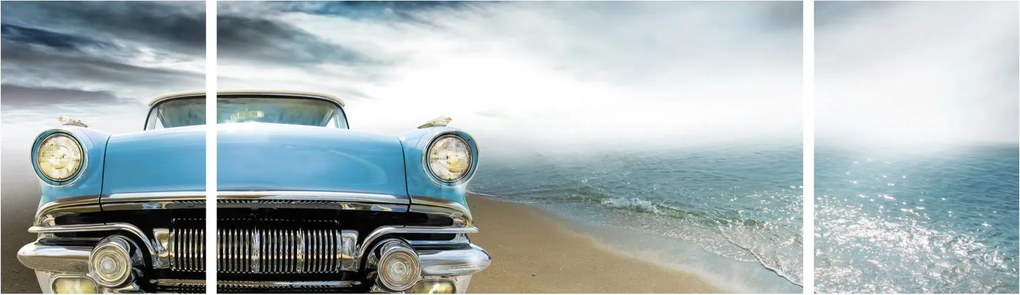 Obraz - Kabriolet w stylu vintage (170x50 cm)