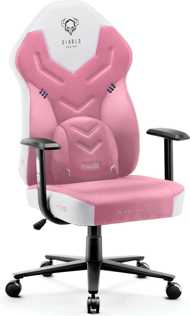 Krzesło do gamingu Diablo X-Gamer 2.0 Normal Size Marshmallow Pink